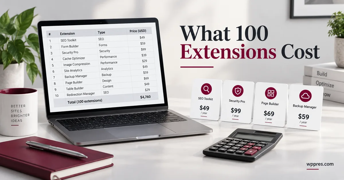What 100 WooCommerce Extensions Cost in 2026