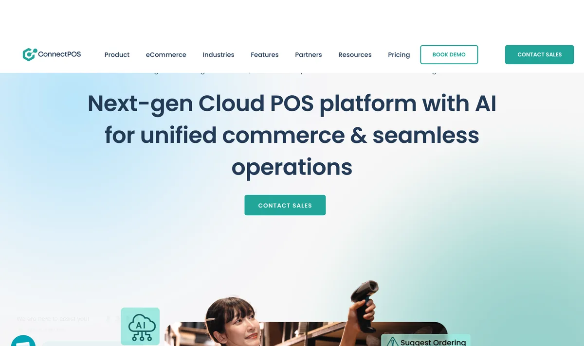 ConnectPOS cloud POS homepage