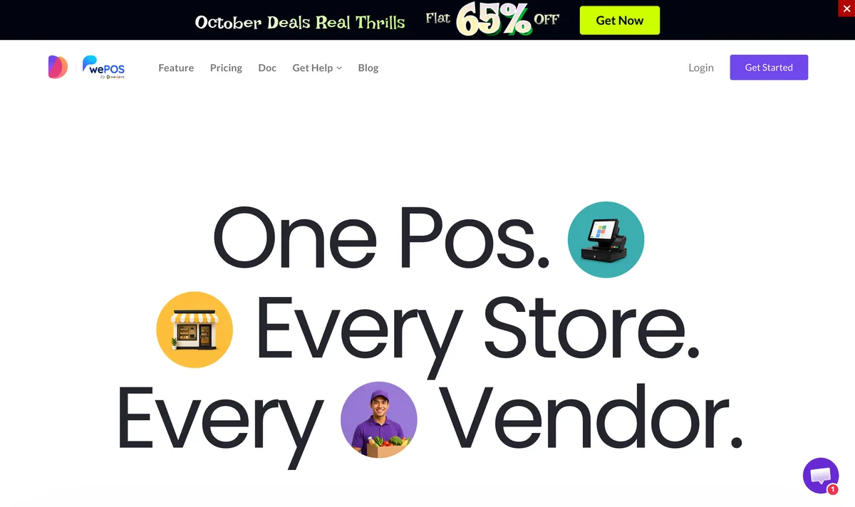 wePOS by weDevs homepage for WooCommerce and Dokan point of sale